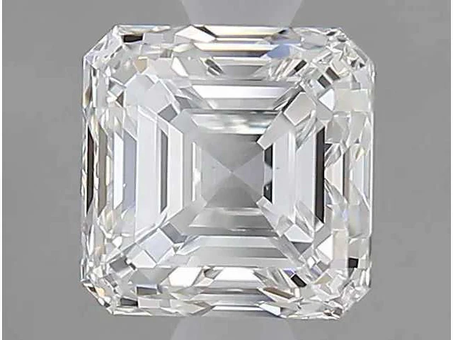 Diamant - circa 1,20 carat - square emerald geslepen diamant (gecertificeerd) - afbeelding 1 van  7