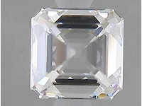 Diamant - circa 1,20 carat - square emerald geslepen diamant (gecertificeerd) - afbeelding 3 van  7