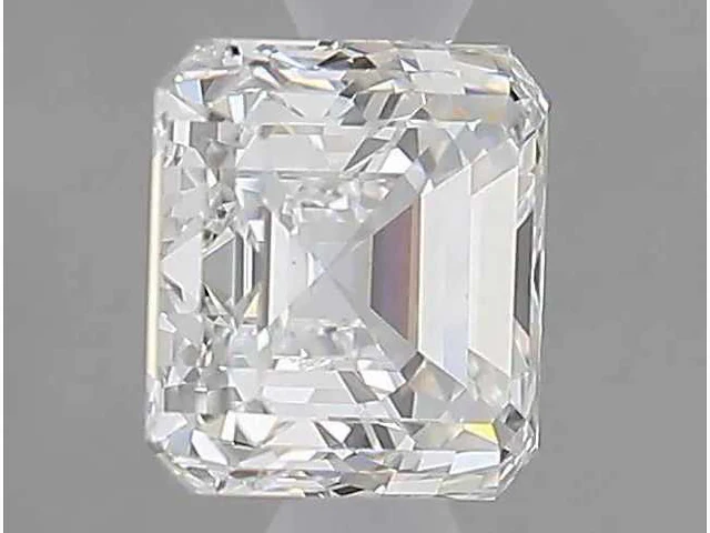Diamant - circa 1,20 carat - square emerald geslepen diamant (gecertificeerd) - afbeelding 6 van  7