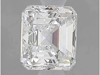 Diamant - circa 1,20 carat - square emerald geslepen diamant (gecertificeerd) - afbeelding 6 van  7