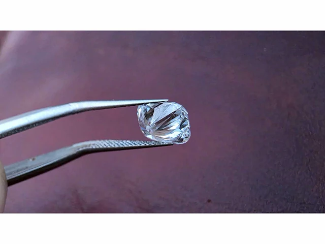 Diamant - circa 1,40 carat - cushion geslepen diamant (gecertificeerd) - afbeelding 10 van  11