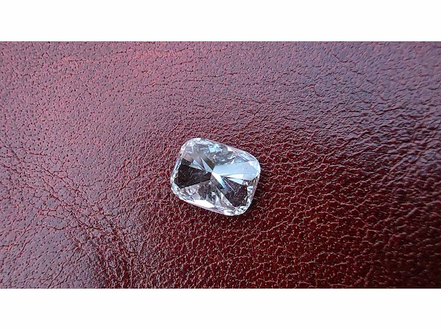 Diamant - circa 1,40 carat - cushion geslepen diamant (gecertificeerd) - afbeelding 3 van  11