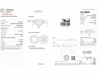 Diamant - circa 1,45 carat - briljant geslepen diamant (if) (gecertificeerd) - afbeelding 6 van  6
