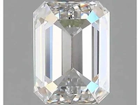 Diamant - circa 1,50 carat - emerald geslepen diamant (gecertificeerd) - afbeelding 1 van  8