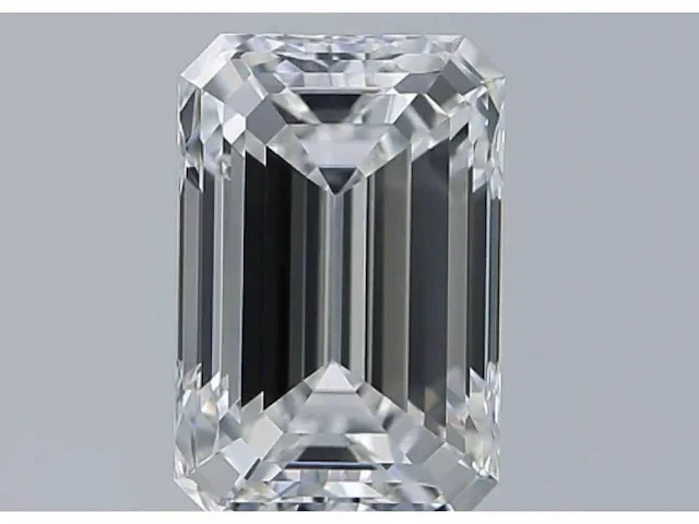 Diamant - circa 1,50 carat - emerald geslepen diamant (gecertificeerd) - afbeelding 2 van  8