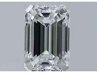 Diamant - circa 1,50 carat - emerald geslepen diamant (gecertificeerd) - afbeelding 2 van  8