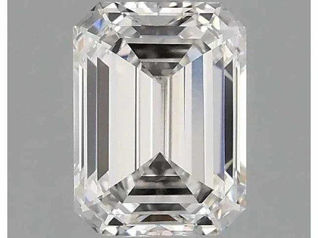 Diamant - circa 1,50 carat - emerald geslepen diamant (gecertificeerd) - afbeelding 3 van  8