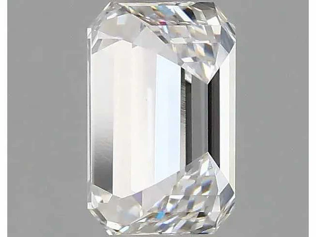 Diamant - circa 1,50 carat - emerald geslepen diamant (gecertificeerd) - afbeelding 7 van  8