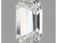 Diamant - circa 1,50 carat - emerald geslepen diamant (gecertificeerd) - afbeelding 7 van  8