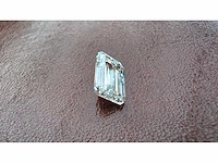 Diamant - circa 1,50 carat - emerald geslepen diamant (gecertificeerd) - afbeelding 3 van  10