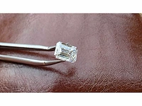 Diamant - circa 1,50 carat - emerald geslepen diamant (gecertificeerd) - afbeelding 7 van  10