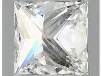 Diamant - circa 1,50 carat - princess geslepen diamant (gecertificeerd) - afbeelding 1 van  8