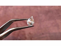 Diamant - circa 1,50 carat - princess geslepen diamant (gecertificeerd) - afbeelding 10 van  11