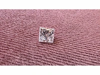 Diamant - circa 1,50 carat - princess geslepen diamant (gecertificeerd) - afbeelding 1 van  11