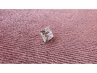 Diamant - circa 1,50 carat - princess geslepen diamant (gecertificeerd) - afbeelding 2 van  11