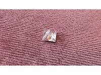 Diamant - circa 1,50 carat - princess geslepen diamant (gecertificeerd) - afbeelding 6 van  11