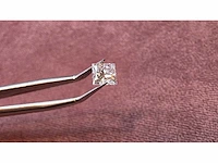 Diamant - circa 1,50 carat - princess geslepen diamant (gecertificeerd) - afbeelding 7 van  11