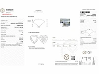 Diamant - circa 1,60 carat - heart briljant geslepen diamant (gecertificeerd) - afbeelding 8 van  8
