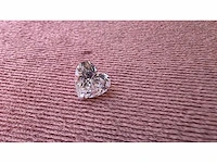 Diamant - circa 1,60 carat - heart briljant geslepen diamant (gecertificeerd) - afbeelding 1 van  11