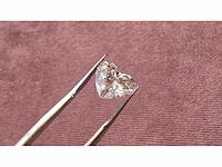 Diamant - circa 1,60 carat - heart briljant geslepen diamant (gecertificeerd) - afbeelding 8 van  11