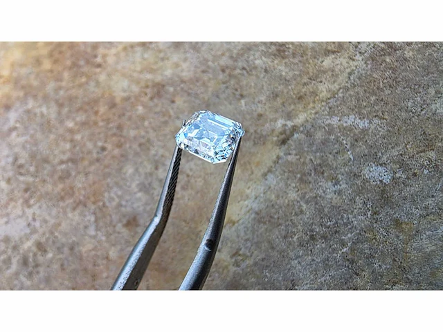 Diamant - circa 1,90 carat - emerald geslepen diamant (gecertificeerd) - afbeelding 11 van  12