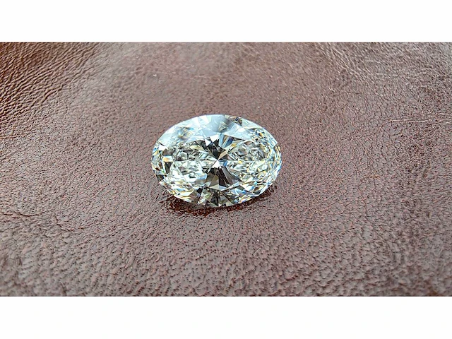 Diamant - circa 2,00 carat - oval briljant geslepen diamant (vs1)(gecertificeerd) - afbeelding 1 van  12