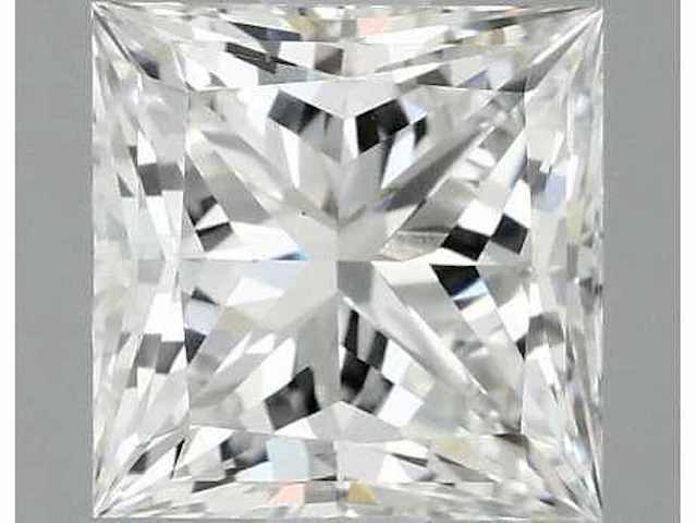 Diamant - circa 2,00 carat - princess geslepen diamant (gecertificeerd) - afbeelding 1 van  8