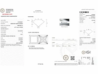 Diamant - circa 2,00 carat - princess geslepen diamant (gecertificeerd) - afbeelding 8 van  8