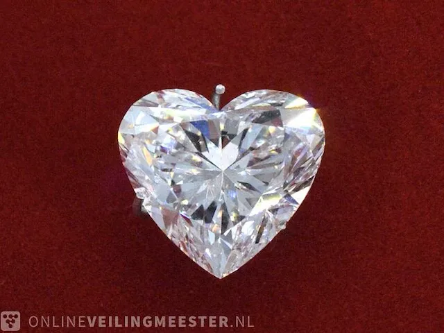 Diamant - circa 2.00 karaat hart vorm geslepen diamant (gecertificeerd) - afbeelding 1 van  3