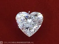 Diamant - circa 2.00 karaat hart vorm geslepen diamant (gecertificeerd) - afbeelding 1 van  3