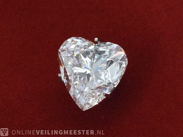 Diamant - circa 2.00 karaat hart vorm geslepen diamant (gecertificeerd) - afbeelding 2 van  3