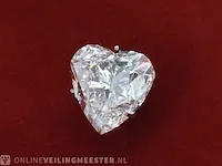 Diamant - circa 2.00 karaat hart vorm geslepen diamant (gecertificeerd) - afbeelding 2 van  3