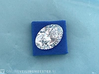 Diamant - circa 2.00 karaat ovaal geslepen diamant (gecertificeerd) - afbeelding 1 van  4