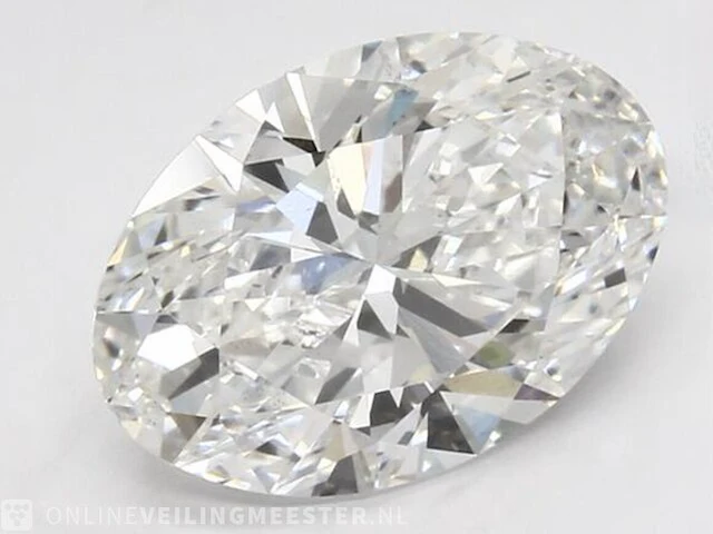 Diamant - circa 2.00 karaat ovaal geslepen diamant (gecertificeerd) - afbeelding 2 van  4