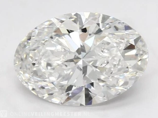 Diamant - circa 2.00 karaat ovaal geslepen diamant (gecertificeerd) - afbeelding 3 van  4