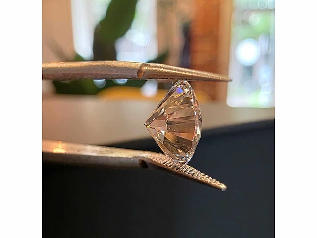 Diamant - circa 2,50 carat - briljant geslepen diamant (gecertificeerd) - afbeelding 4 van  8