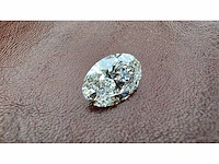 Diamant - circa 2,70 carat - oval geslepen diamant (vs1)(gecertificeerd) - afbeelding 1 van  11