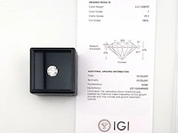 Diamant - circa 3.00 karaat briljant geslepen diamant ( igi gecertificeerd ), lab grown - afbeelding 5 van  7