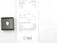 Diamant - circa 3.00 karaat peer vorm geslepen diamant ( igi gecertificeerd ), lab grown - afbeelding 4 van  6