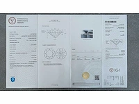 Diamant - circa 3,40 carat - briljant geslepen diamant (gecertificeerd) - afbeelding 11 van  11