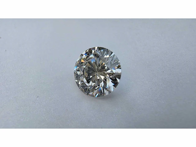 Diamant - circa 3,40 carat - briljant geslepen diamant (gecertificeerd) - afbeelding 2 van  11
