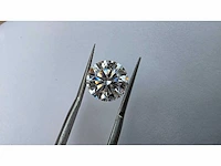 Diamant - circa 3,40 carat - briljant geslepen diamant (gecertificeerd) - afbeelding 7 van  11