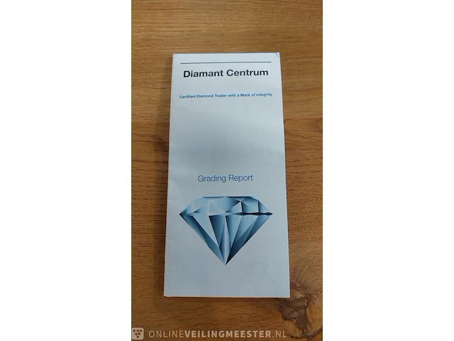 Diamant- 4.32 carat , wit- glanzend grijs - afbeelding 4 van  8