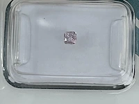 Diamant – 0.16ct (igi gecertificeerd), natural fancy light pink - afbeelding 1 van  3