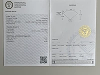 Diamant – 0.16ct (igi gecertificeerd), natural fancy light pink - afbeelding 3 van  3