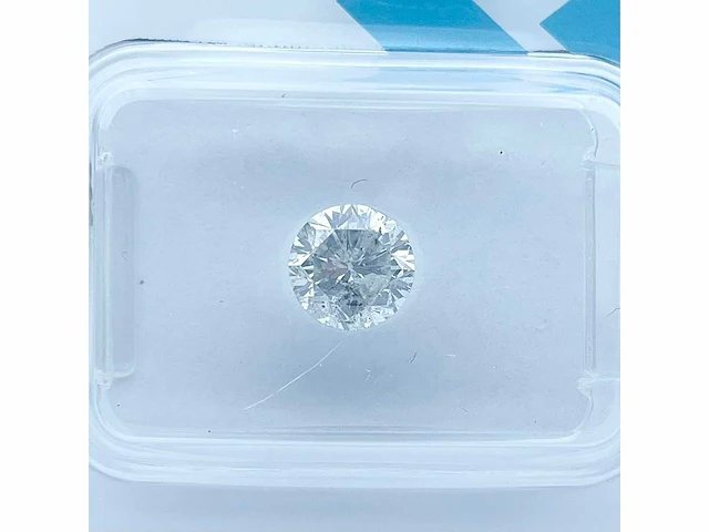 Diamant 0,92 crt. naturel kleur e met certificaat - afbeelding 3 van  5