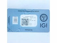 Diamant 0,92 crt. naturel kleur e met certificaat - afbeelding 4 van  5