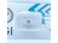 Diamant 0,92 crt. naturel kleur e met certificaat - afbeelding 5 van  5