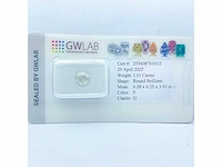 Diamant 1,01 crt. naturel kleur f - afbeelding 1 van  5