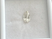 Diamant – 1.02 karaat echte diamant (gia gecertificeerd), champagne getint (faint brown) - afbeelding 1 van  3